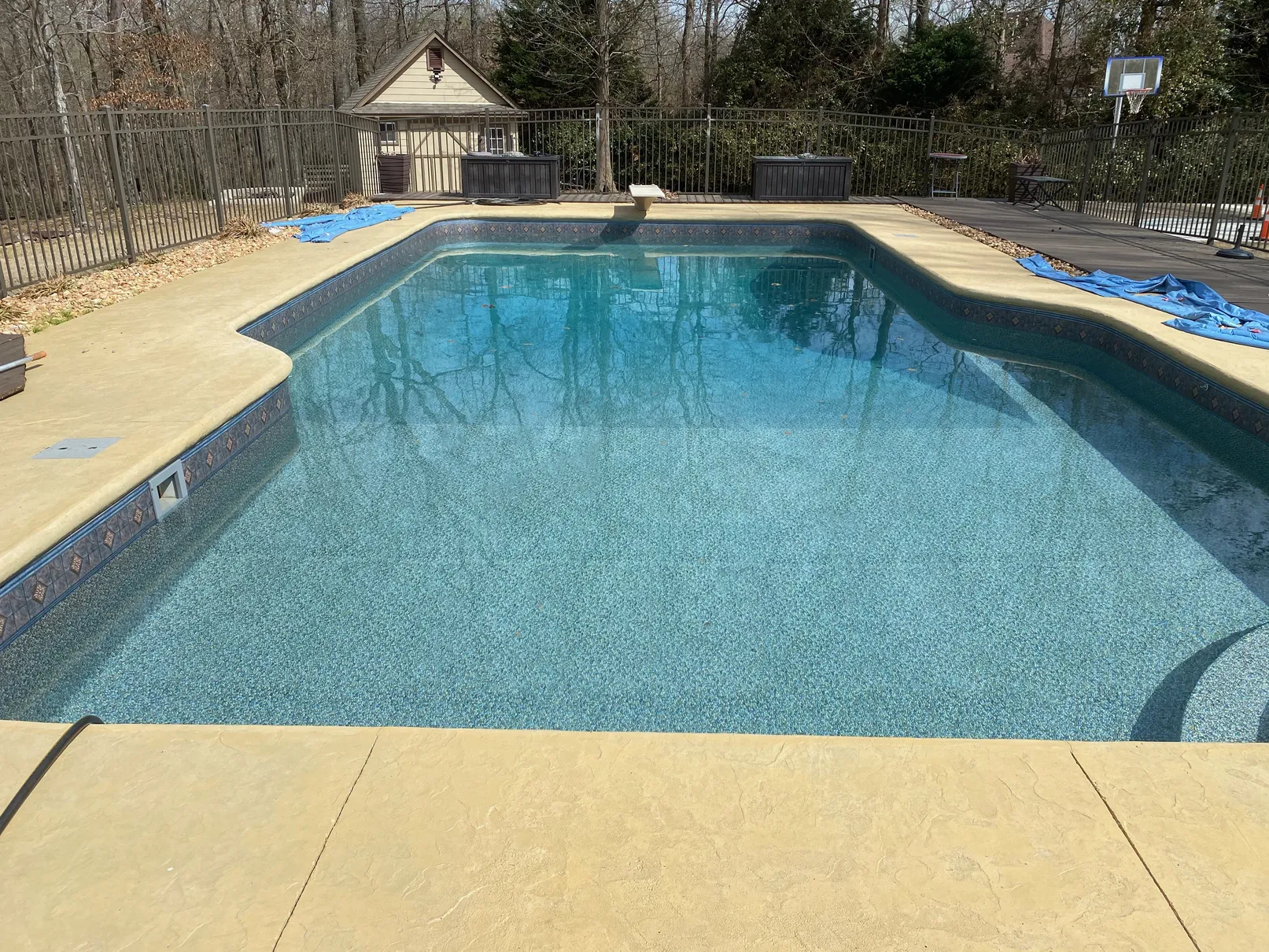 Slate Medallion installation 3